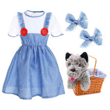 LADIES KANSAS GIRL COSTUME DOROTHY FAIRYTALE BOOK DAY CHARACTER FANCY DRESS