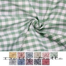 100% Cotton Gingham Fabric  3/8" (9mm x 10mm) Check Sewing Quilting Crafts