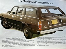 Toyota Crown 2600 Estate Range Car Sales Info Brochure 1975
