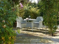 Bramblecrest Tetbury Cloud Rattan 2 Seat Round Bistro Set with Tree-Free Top