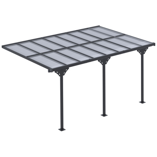 35x3m wall mounted pergola - wall,