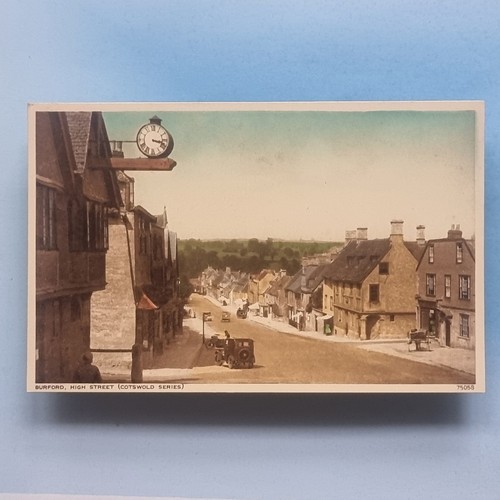 Burford postcard 1920 high - burford,
