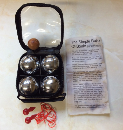 Mini boules metal set 4 - metal,