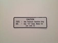 YAMAHA XT500 1980-1981 Fuel Tank Service Decal Sticker