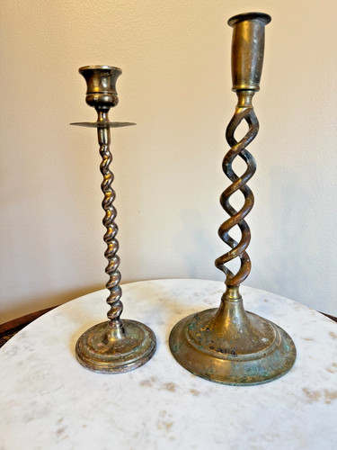 Vintage pair brass - pair,