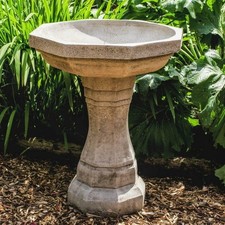 Large Stone Garden Bird Bath