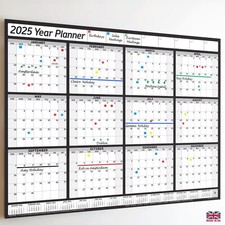 Wall Calendar ✔2025✔2026✔2027 Wall Year Planner Chart 12 months✔Holidays✔Staff