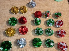 21 Vintage Multi Coloured Foil