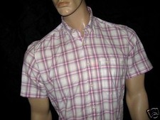 BNWT - ONE TRUE SAXON Checked Short Sleeved Shirt  Medium