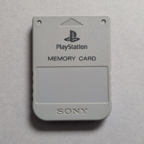 Ps1 memory card - grey, official