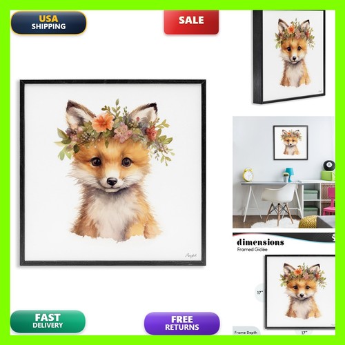 Woodland fox flower crown - crown, x