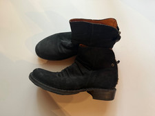 Fiorentini + Baker Suede Leather Ankle Boots Sz EUR 35