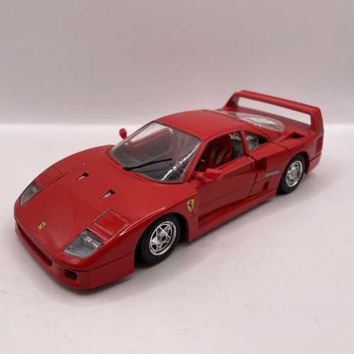 Burago ferrari f40 1987 red - ferrari,
