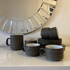 Rare Denby Tea Service Set 1960’s Vintage Forest Green Immaculate Condition x4