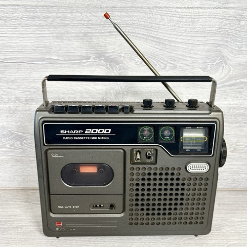 Sharp 2000h radio cassette - sharp, gf-2000h