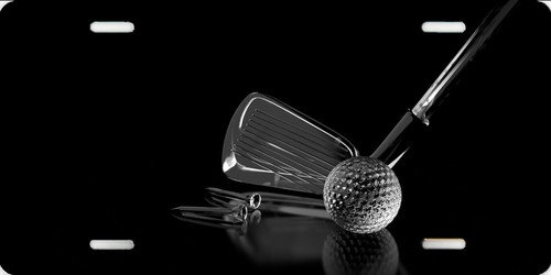 Golf club ball silver - , black