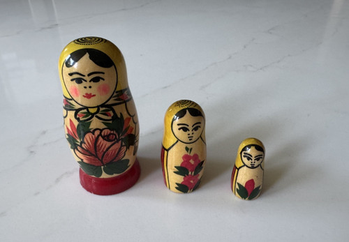 Vintage russian matryoshka - vintage,