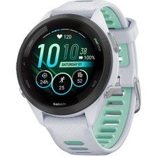 Garmin Forerunner 265S Music HRM With GPS Watch White Running Mens Womens