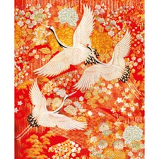 Japanese Cranes Kimono - Blank