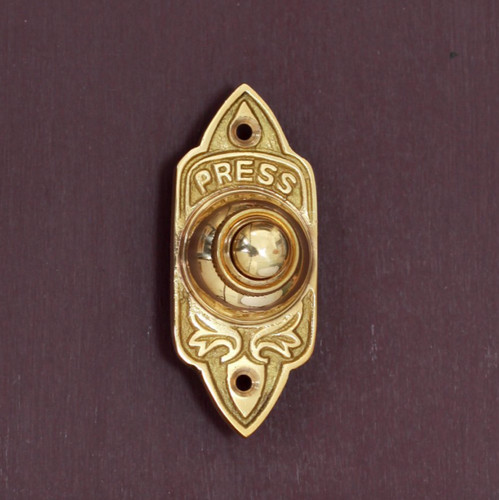 Solid brass wired doorbell - doorbell,