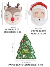 Christmas Paper Plates Set