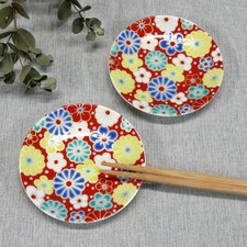 Kutani Ware Bean Plate Plum