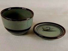 Vintage Highland Stoneware 200ml Dipping Bowl & 10cm Fly Fishing Lure Plate/Lid