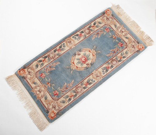 Chinese rug pale blue - pale, wool