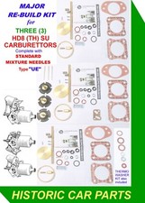 MAJOR RE-BUILD KIT for 3 x SU HD8TH Carburettors on JAGUAR XK150S 3.4 1959-62