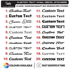 2 Custom Text Personalised