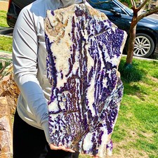 6.3LB  Zebra Marble End Plate Cabbing Lapidary Carved Spiritual Chakra Utah
