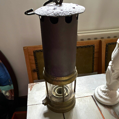 Davey lamp 1894 marked - lamp,