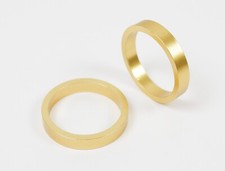 Pair of 25mm x 5mm Gold