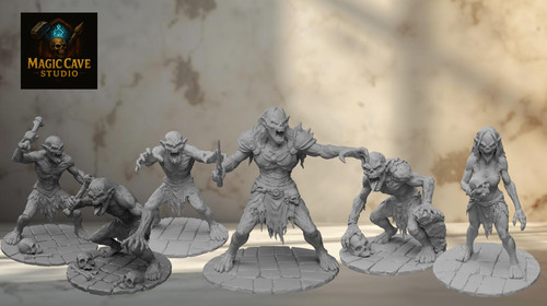 Set ghouls for dungeons - set, 6