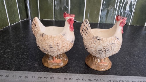 Vintage chicken ceramic - ceramic, egg