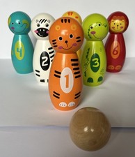 Wooden Animal Skittles 