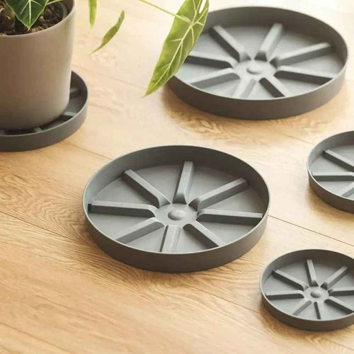 Round plastic water plant pot - water,