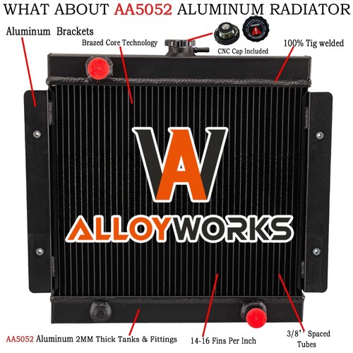 Row aluminium radiator for - row,