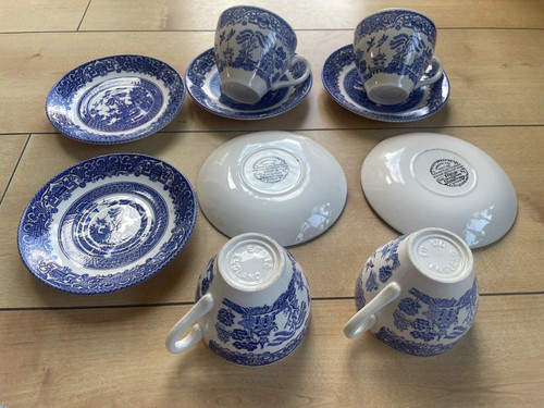 Old willow blue white - x,