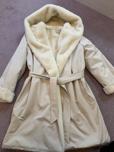 Max mara studio hooded - max, fur