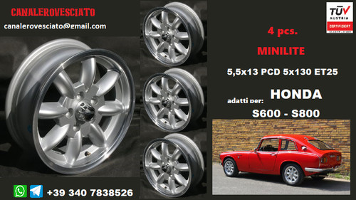 Minilite wheels 5x13 5 5j - minilite, 5.5j