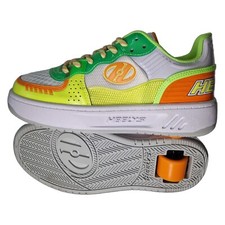 Heelys Digi Skate Shoes - Kids - Size UK 1/2 - White/Yellow/Green