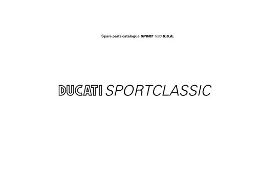 Ducati parts manual - manual, book