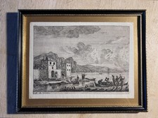 DUTCH HARBOUR Antique 1656 Original Etching By Reinier Nooms (Zeeman).
