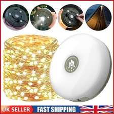10M Portable Camping String Lights Retractable USB Rechargeable Lamps Waterproof