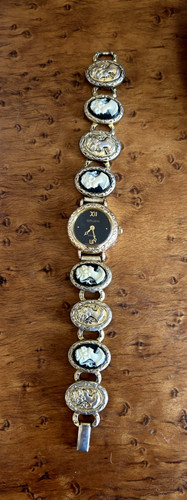 Vintage gruen cameo gold tone - gruen,