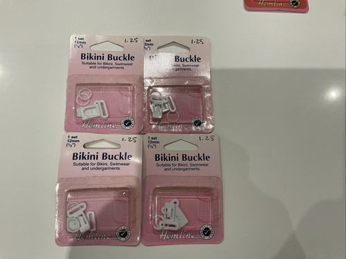 12mm bikini buckle white - 12mm,