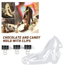 3D High Heel Shoe Chocolate Mould Candy Cake Jelly DIY Decorating Wedding Y9I5
