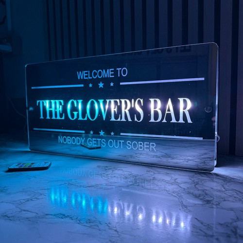 Personalised led bar sign - bar,
