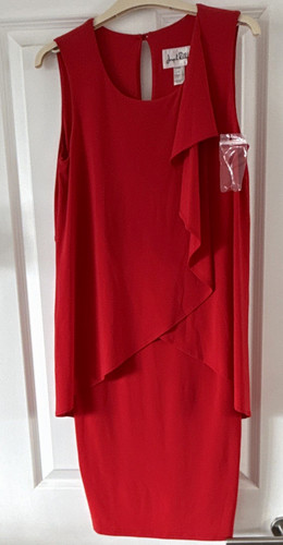 Joseph ribkoff red sheath - red, knee